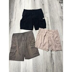Lot Of 3 90s Cargo Shorts 32/34 - Ocean Pacific Union Bay Ex Officio - Short Lot